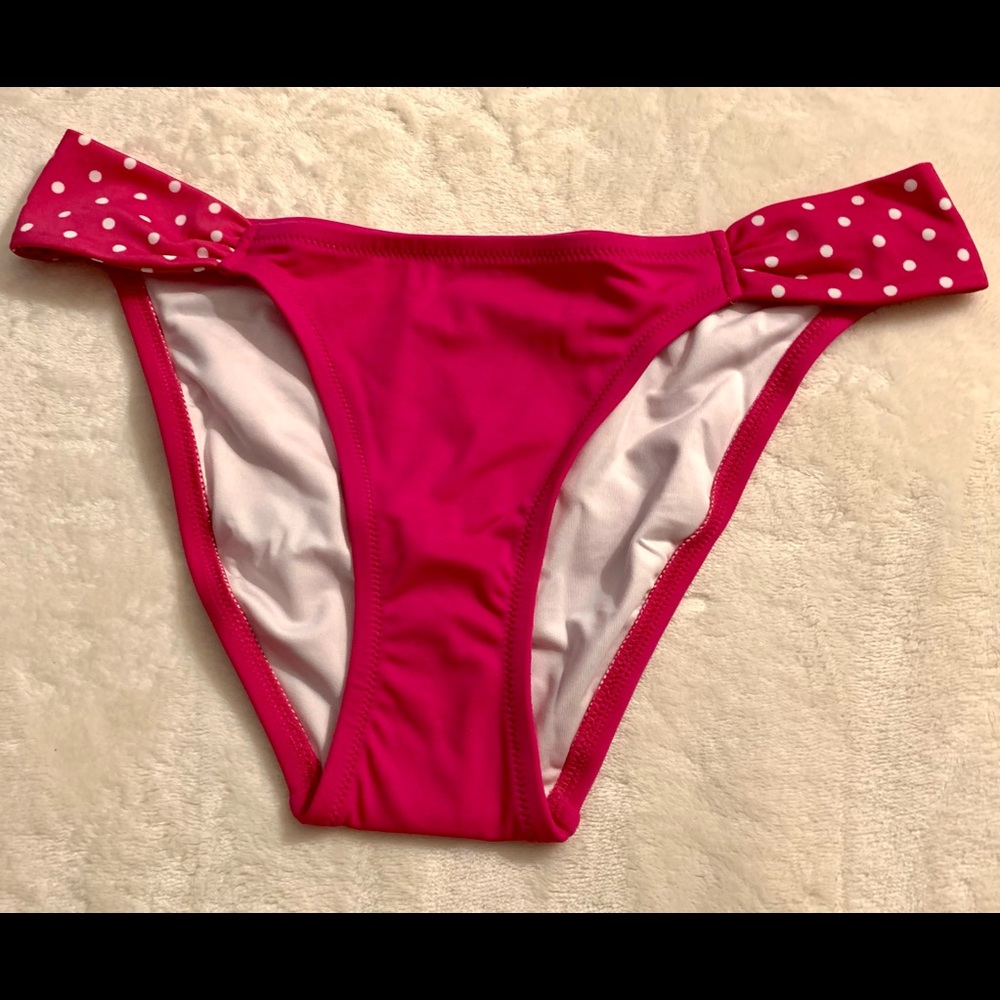 Hot Pink High Rise Swimsuit Bottom Size S